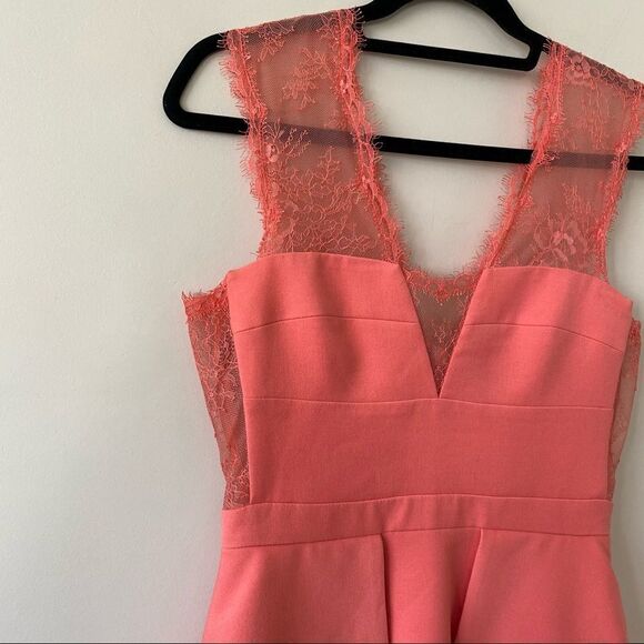 Bcbg MAXAZRIA-Leann Lace Detail Mini Dress - Picture 6 of 12